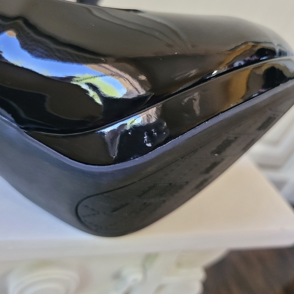 Marco Republic "Rome" pumps, size 8, black patent vegan leather, comfort sole - Picture 8 of 13